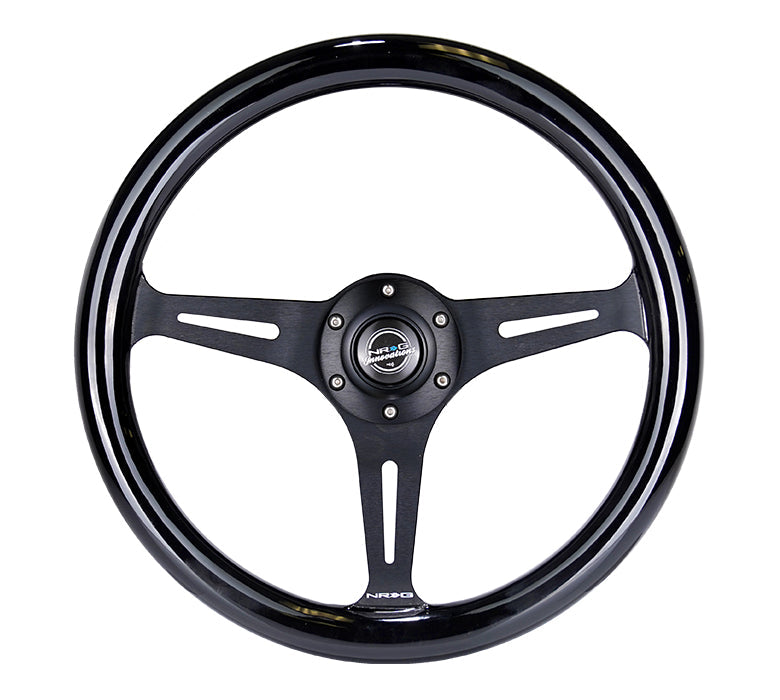 350MM 1.5" DEEP DISH WOOD GRAIN STEERING WHEEL