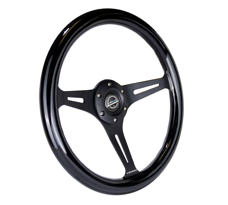 350MM 1.5" DEEP DISH WOOD GRAIN STEERING WHEEL