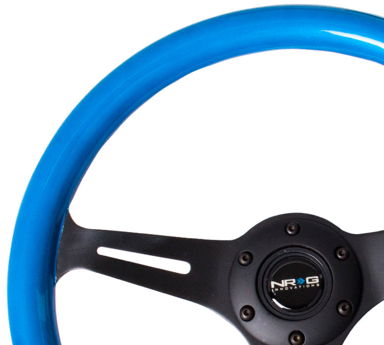 350MM 1.5" DEEP DISH WOOD GRAIN STEERING WHEEL