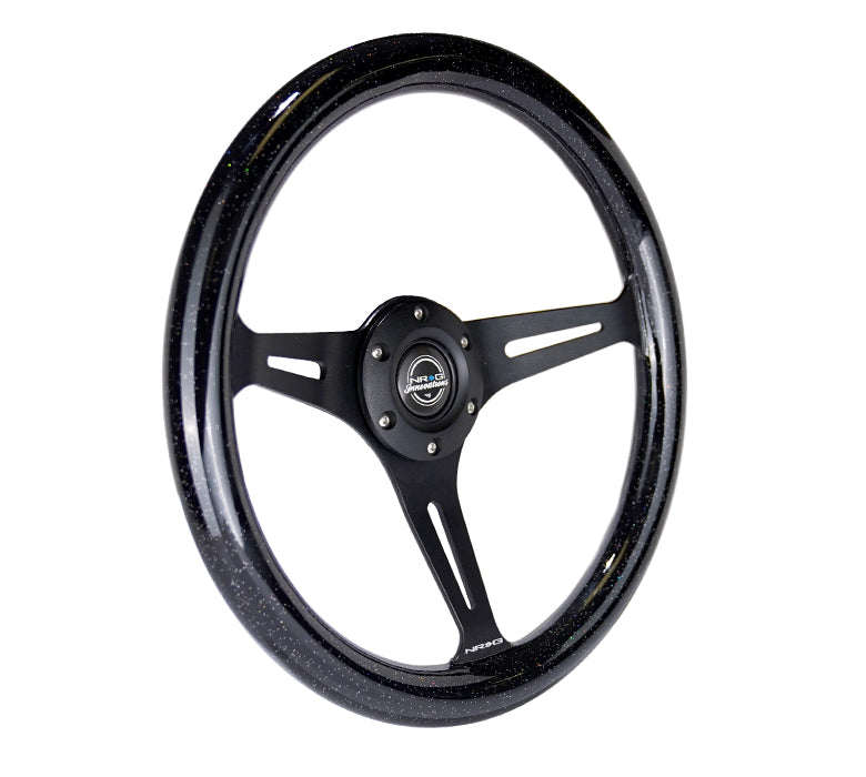 350MM 1.5" DEEP DISH WOOD GRAIN STEERING WHEEL
