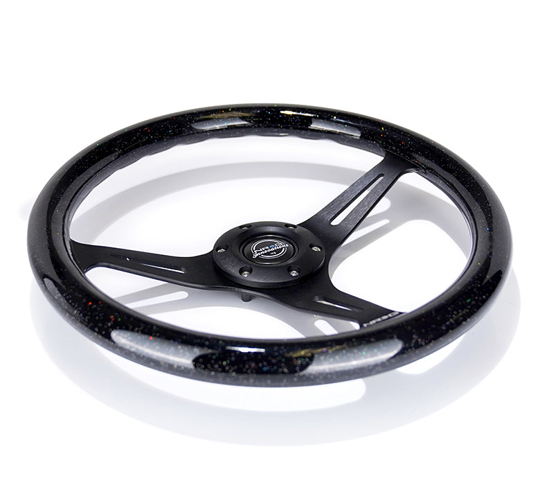350MM 1.5" DEEP DISH WOOD GRAIN STEERING WHEEL