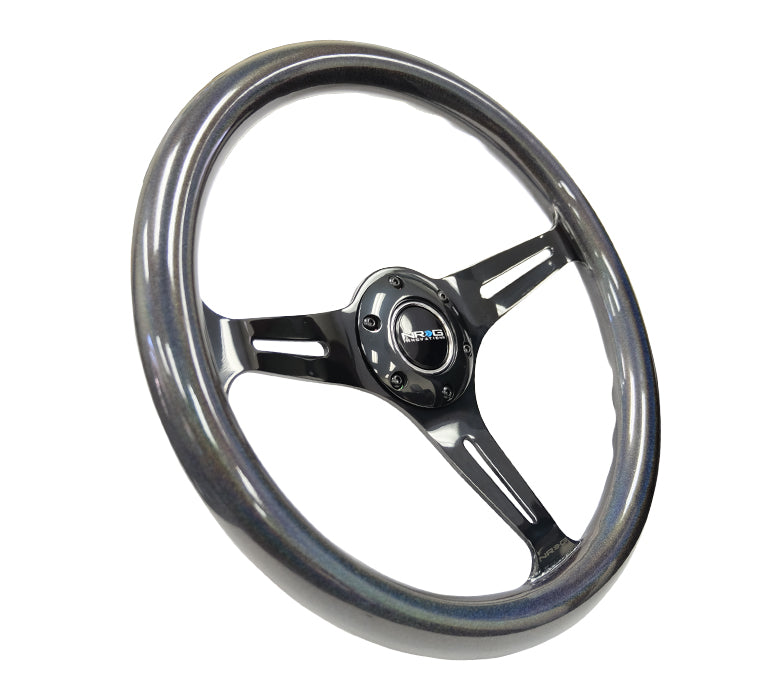 350MM 1.5" DEEP DISH WOOD GRAIN STEERING WHEEL