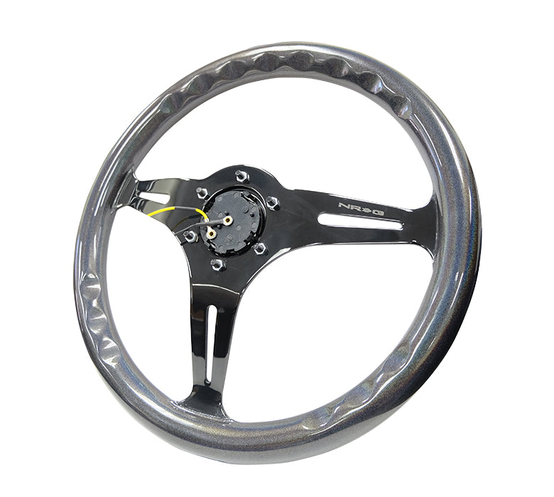 350MM 1.5" DEEP DISH WOOD GRAIN STEERING WHEEL
