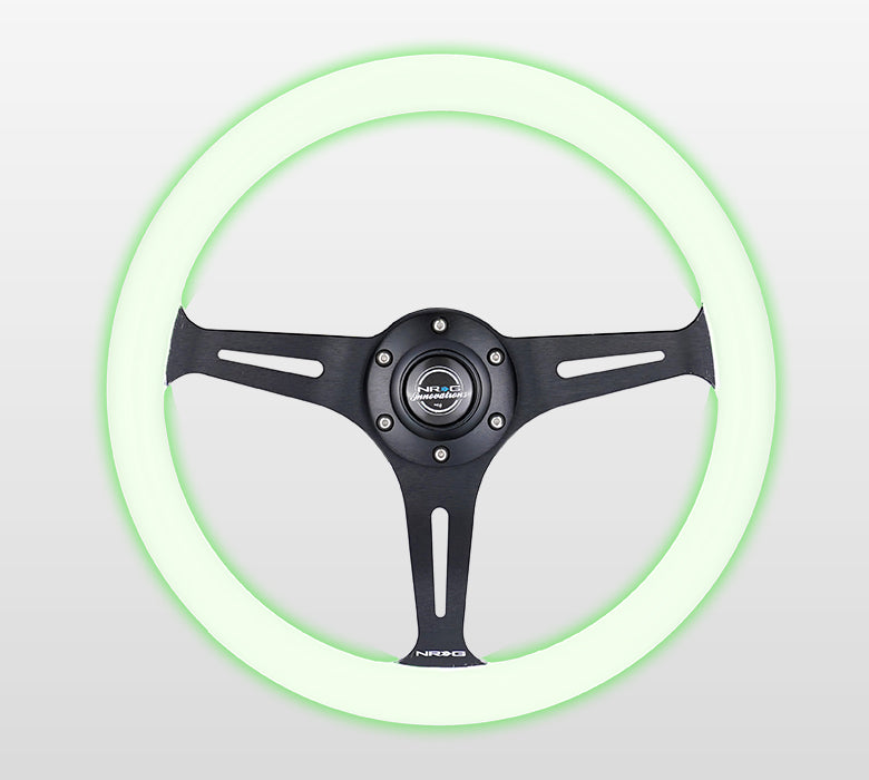 350MM 1.5" DEEP DISH WOOD GRAIN STEERING WHEEL