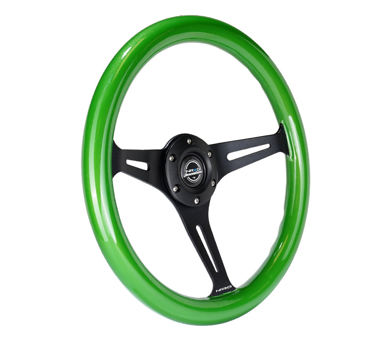 350MM 1.5" DEEP DISH WOOD GRAIN STEERING WHEEL