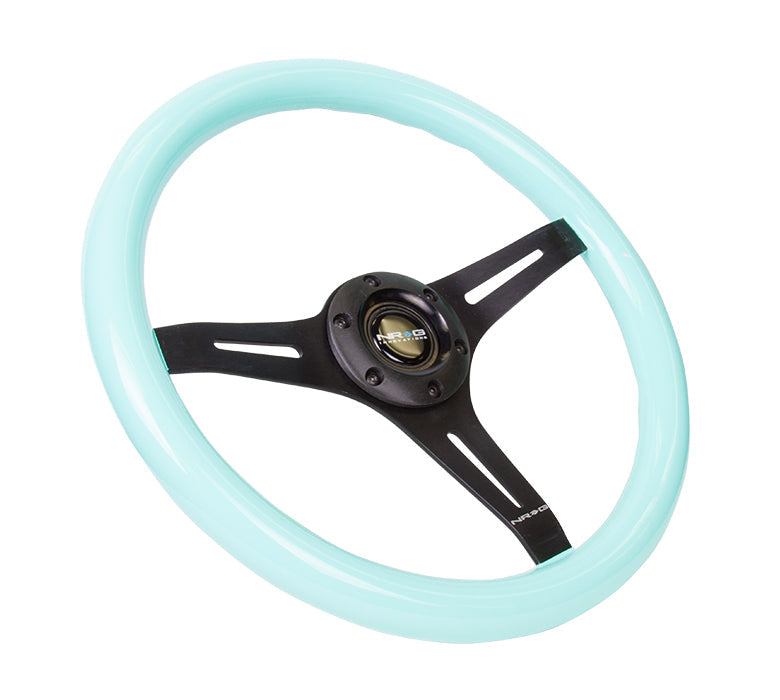 350MM 1.5" DEEP DISH WOOD GRAIN STEERING WHEEL