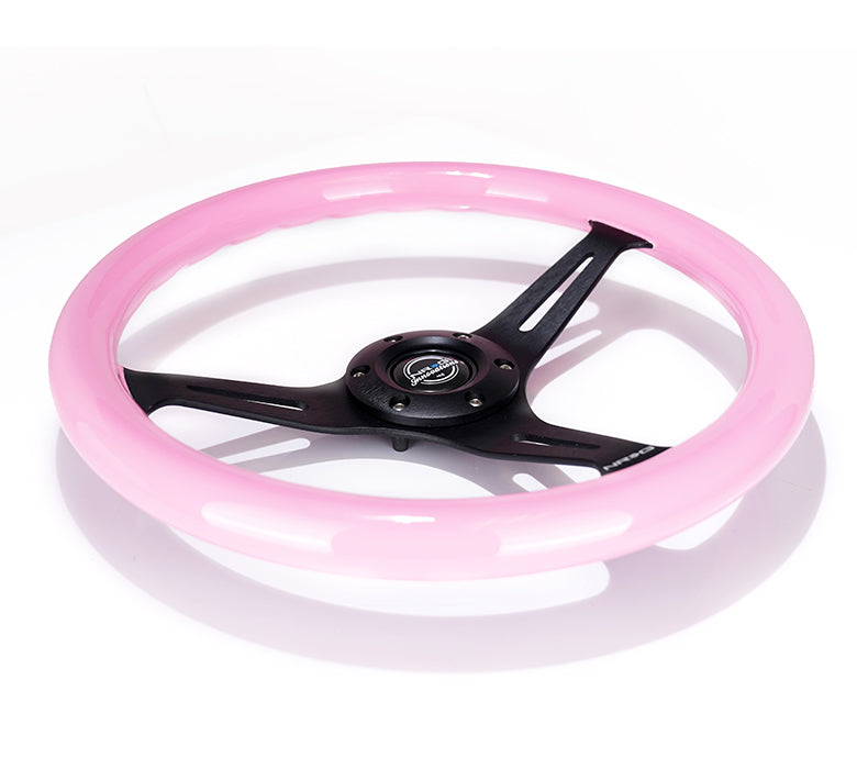 350MM 1.5" DEEP DISH WOOD GRAIN STEERING WHEEL