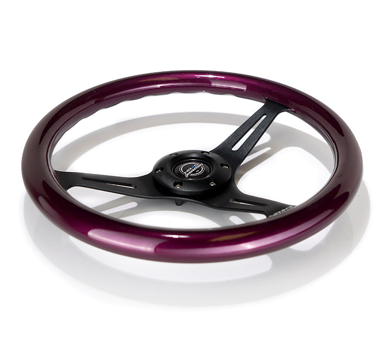 350MM 1.5" DEEP DISH WOOD GRAIN STEERING WHEEL