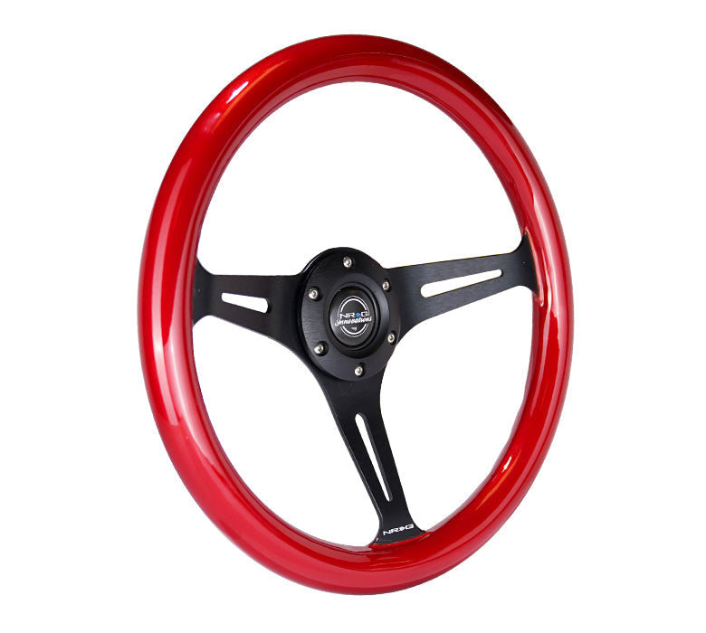 350MM 1.5" DEEP DISH WOOD GRAIN STEERING WHEEL