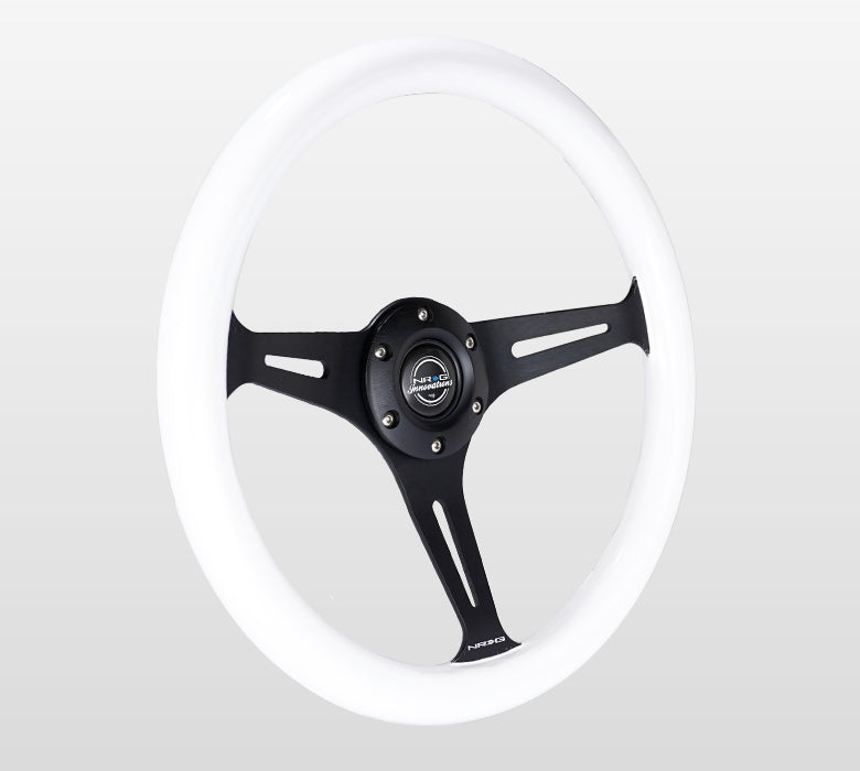 350MM 1.5" DEEP DISH WOOD GRAIN STEERING WHEEL
