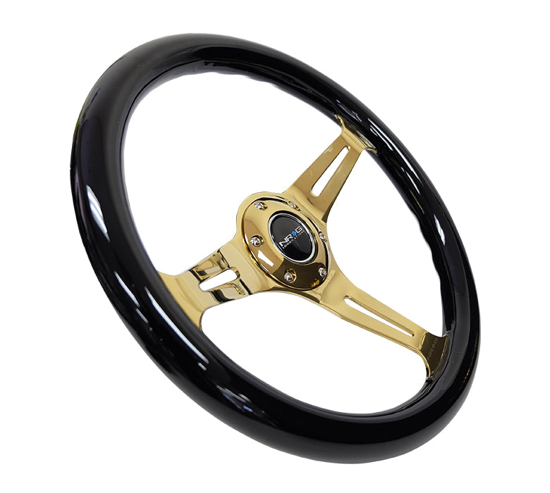 350MM 1.5" DEEP DISH WOOD GRAIN STEERING WHEEL