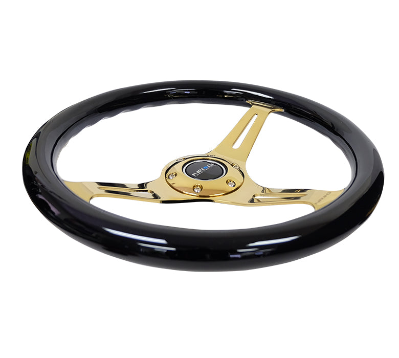 350MM 1.5" DEEP DISH WOOD GRAIN STEERING WHEEL