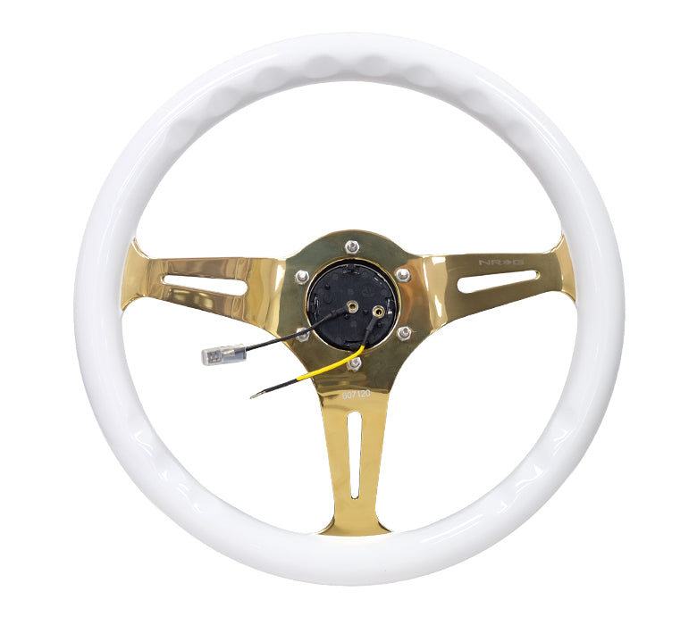 350MM 1.5" DEEP DISH WOOD GRAIN STEERING WHEEL