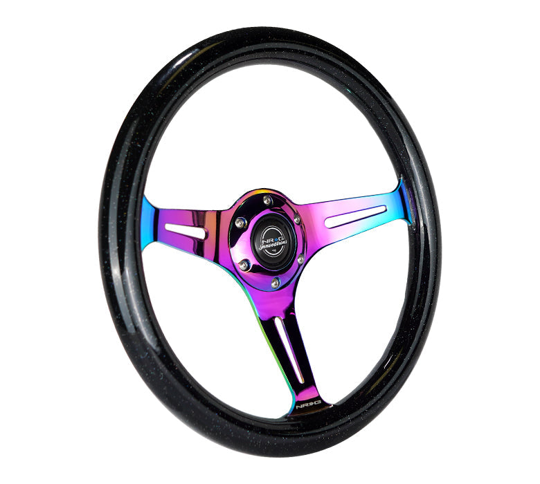 350MM 1.5" DEEP DISH WOOD GRAIN STEERING WHEEL