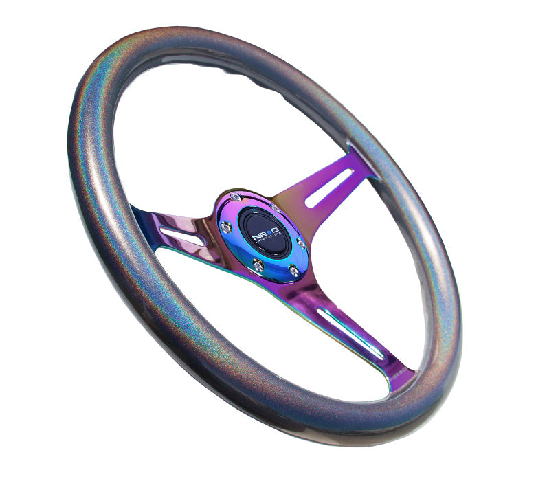 350MM 1.5" DEEP DISH WOOD GRAIN STEERING WHEEL