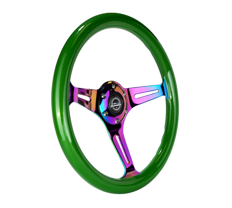 350MM 1.5" DEEP DISH WOOD GRAIN STEERING WHEEL