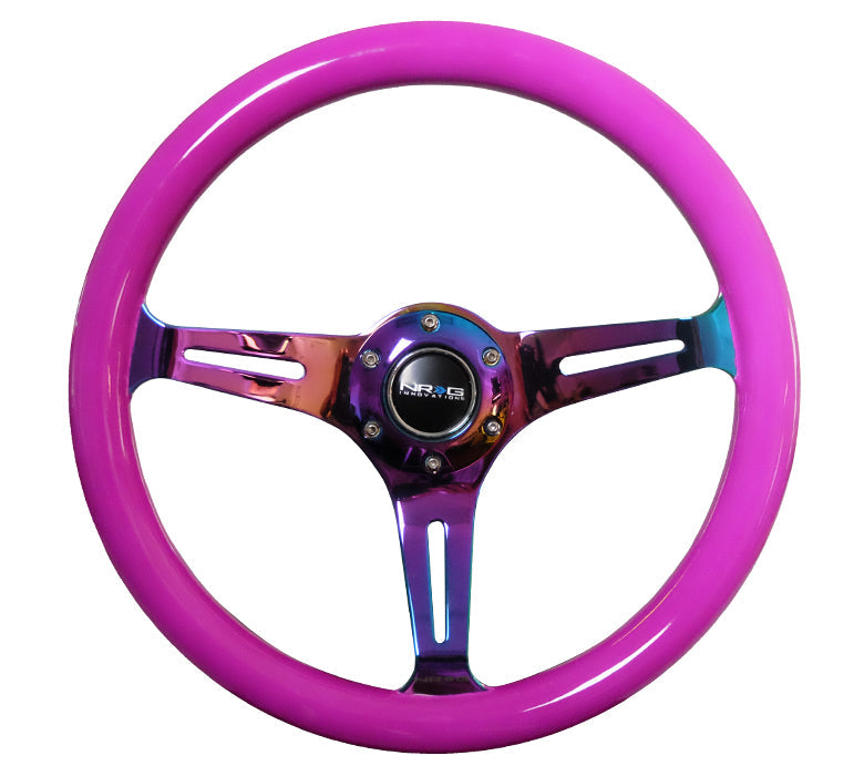 350MM 1.5" DEEP DISH WOOD GRAIN STEERING WHEEL