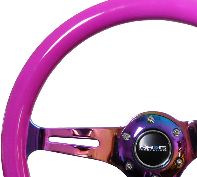 350MM 1.5" DEEP DISH WOOD GRAIN STEERING WHEEL