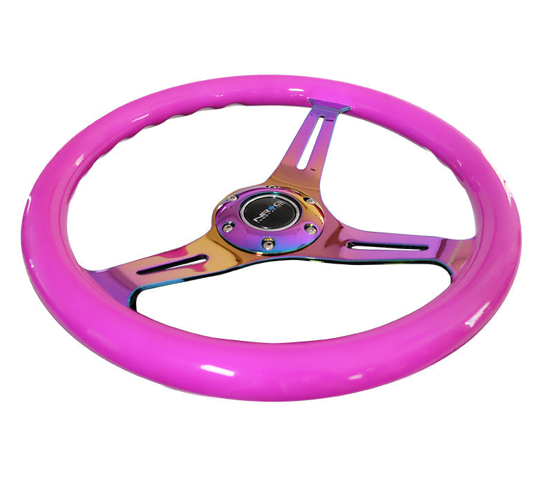 350MM 1.5" DEEP DISH WOOD GRAIN STEERING WHEEL