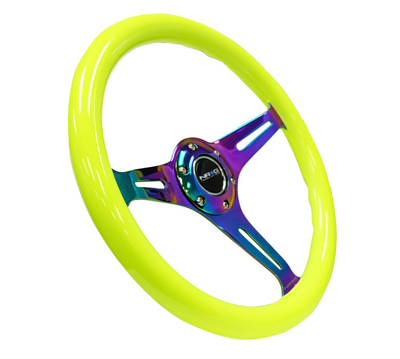 350MM 1.5" DEEP DISH WOOD GRAIN STEERING WHEEL