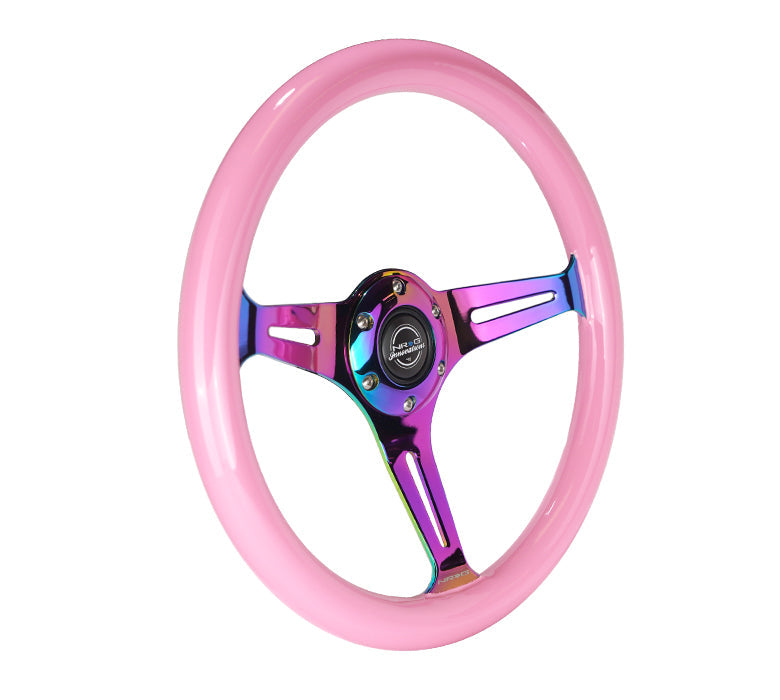 350MM 1.5" DEEP DISH WOOD GRAIN STEERING WHEEL
