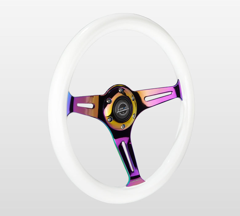 350MM 1.5" DEEP DISH WOOD GRAIN STEERING WHEEL