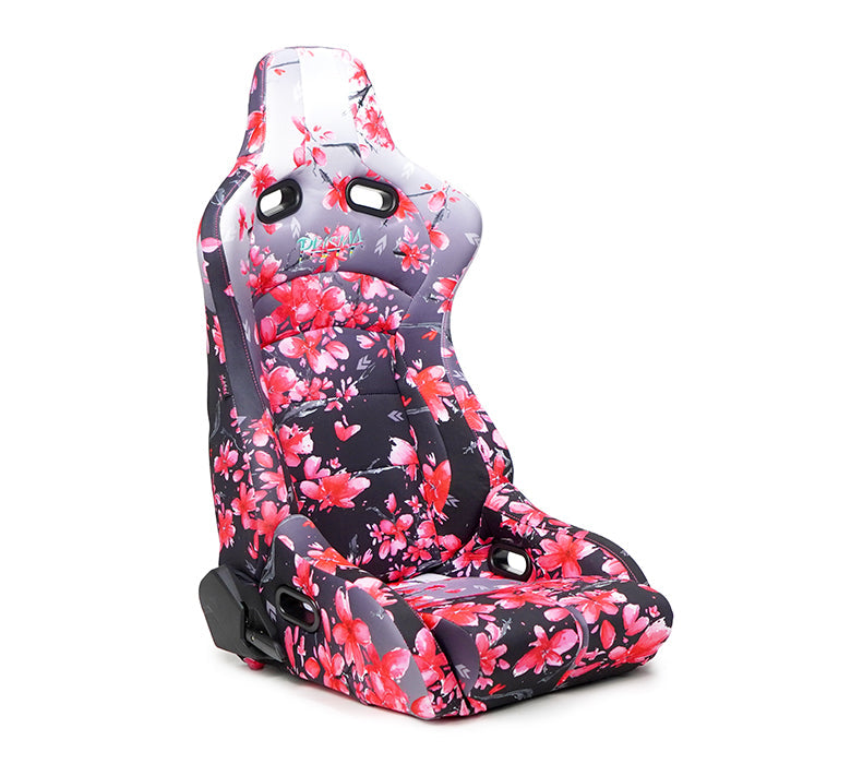 Reclinable Racing Seat Prisma in Suede