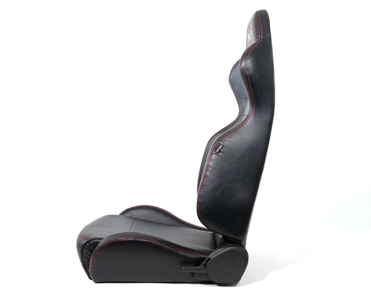 Reclinable racing Seat Red Stitching