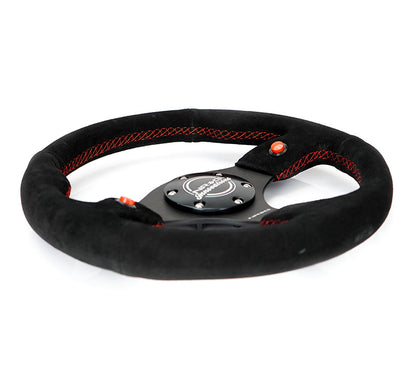 DUAL BUTTON STEERING WHEEL SUEDE