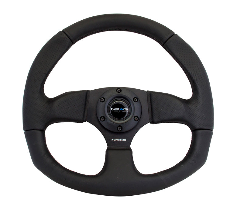 FLAT BOTTOM STEERING WHEEL LEATHER