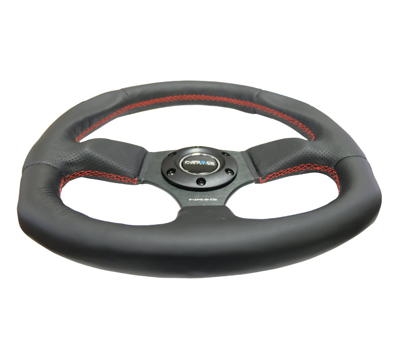 FLAT BOTTOM STEERING WHEEL LEATHER