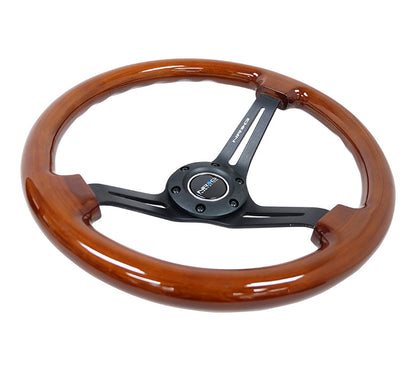 350MM 3" DEEP DISH WITH SLITS WOOD GRAIN