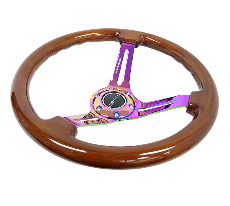 350MM 3" DEEP DISH WITH SLITS WOOD GRAIN