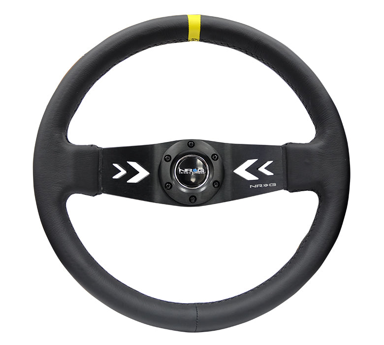 350MM TWO SPOKE STEERING WHEEL LEATHER