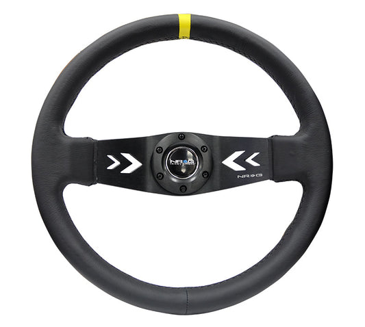 350MM TWO SPOKE STEERING WHEEL LEATHER