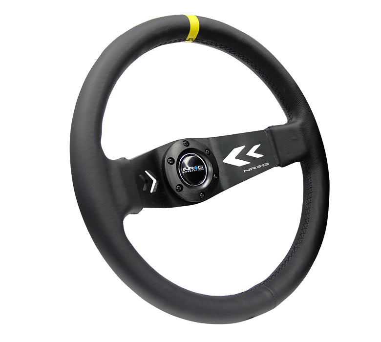 350MM TWO SPOKE STEERING WHEEL LEATHER