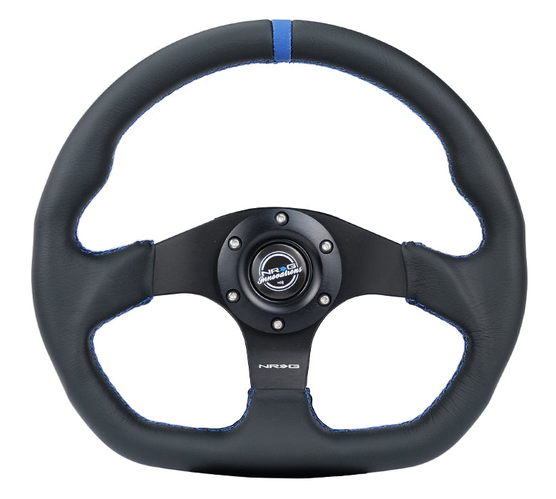 FLAT BOTTOM STEERING WHEEL LEATHER