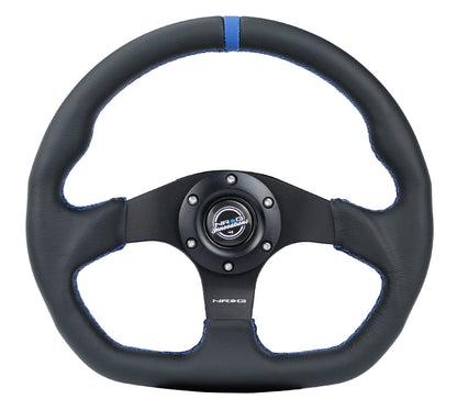 FLAT BOTTOM STEERING WHEEL LEATHER