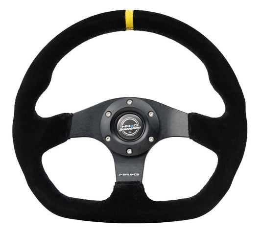 FLAT BOTTOM STEERING WHEEL SUEDE