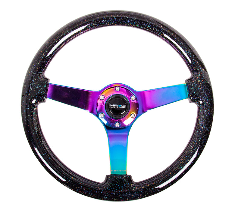 350MM 3" DEEP DISH WOOD GRAIN STEERING WHEEL