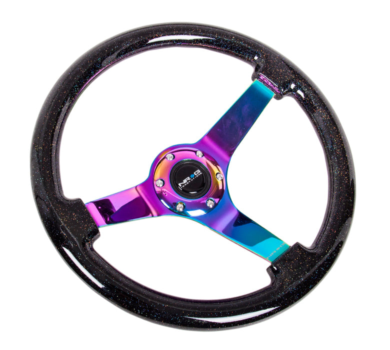 350MM 3" DEEP DISH WOOD GRAIN STEERING WHEEL