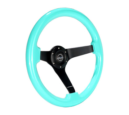 350MM 3" DEEP DISH WOOD GRAIN STEERING WHEEL