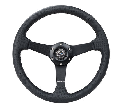 350MM FLAT STEERING WHEEL LEATHER