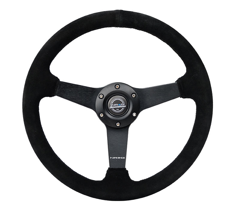 350MM FLAT STEERING WHEEL SUEDE