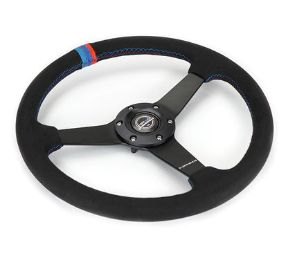 350MM FLAT STEERING WHEEL ALCANTARA