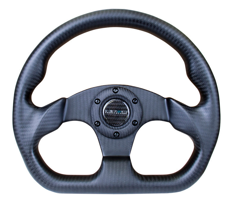 CARBON FIBER STEERING WHEEL FLAT BOTTOM