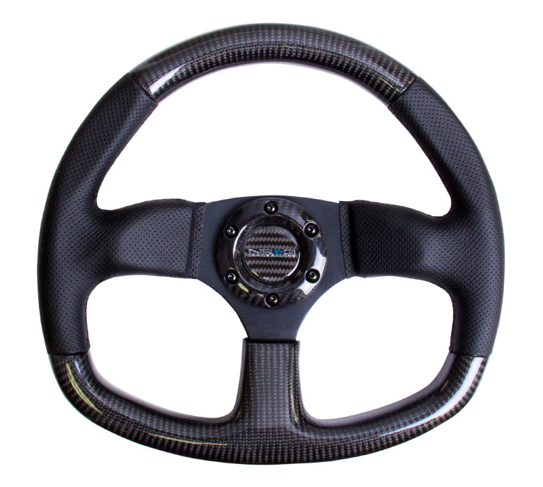 CARBON FIBER STEERING WHEEL FLAT BOTTOM