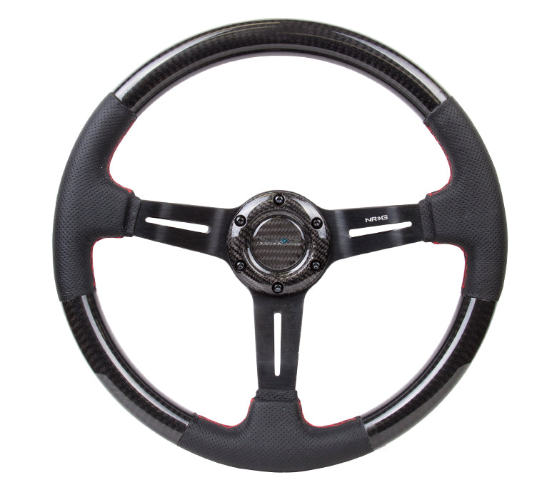 CARBON FIBER STEERING WHEEL 1.5" DEEP DISH