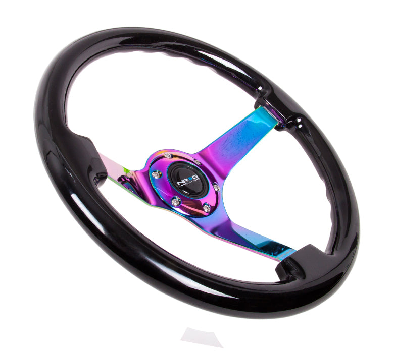 350MM 3" DEEP DISH WOOD GRAIN STEERING WHEEL