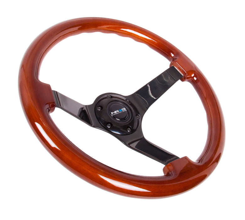 350MM 3" DEEP DISH WOOD GRAIN STEERING WHEEL